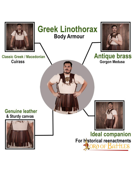Griechischer Linothorax-Rüstungskürass Griechischer Linothorax-Rüstungskürass
