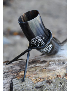 Cuerno martillo de Thor Mjölnir con soporte (200-300 ml.) 2