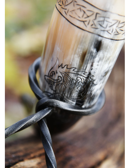 Viking Noorse Wolf Fenrir hoorn met...