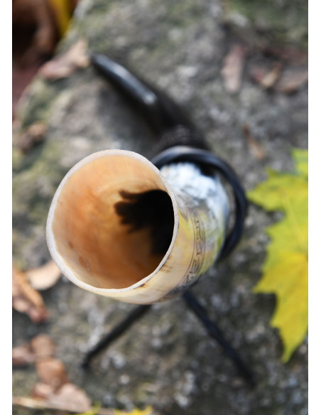 Viking Norse Wolf Fenrir Horn mit...