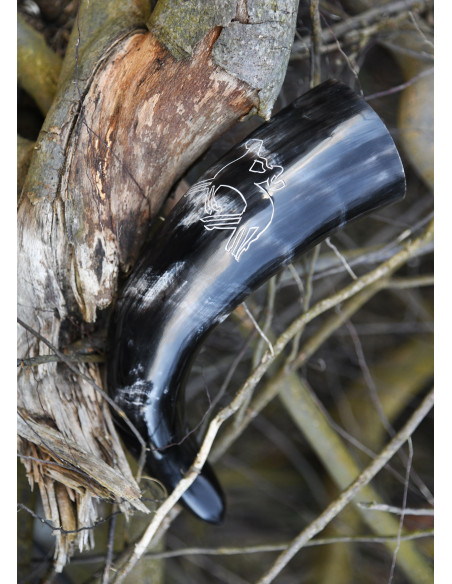 Vikingehorn Odin rider på Sleipnir...