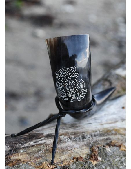 Viking Dragon horn med støtte...