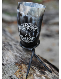 Vikingehorn, livets træ Yggdrasil med støtte (200-300 ml.) 2