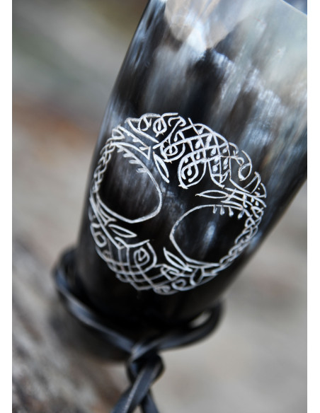 Vikinghoorn, de levensboom Yggdrasil...