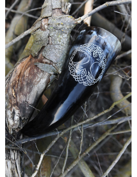 Vikinghoorn, de levensboom Yggdrasil...