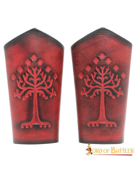 Brazaletes árbol de Gondor en cuero...