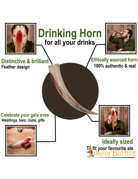 Cuerno vikingo de Olaf para beber...