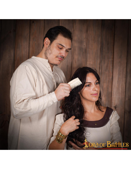 Peine medieval para mujer en hueso...