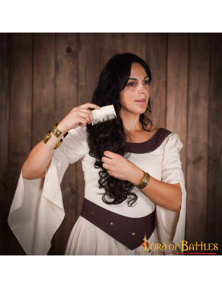 Peine medieval para mujer en hueso...