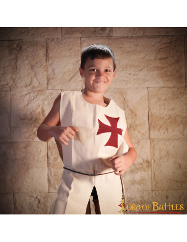 Sobrevesta Medieval de los Cruzados para niños - Talla única