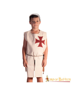 Sobrevesta Medieval de los Cruzados para niños - Talla única 2