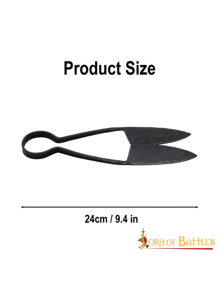 Middelalderhåndsmedet jernsaks (24 cm.)