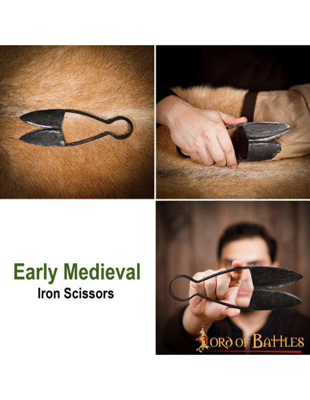 Middelalderhåndsmedet jernsaks (24 cm.)