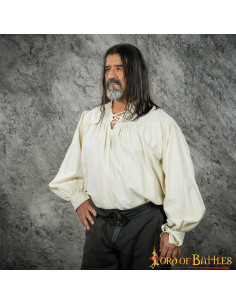 Elric-Hemd aus dem Mittelalter und der Renaissance – Ecru
