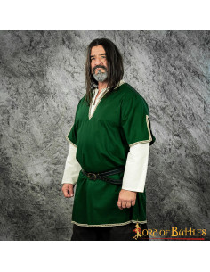 Viking tuniek met dubbele mouwen - Groen