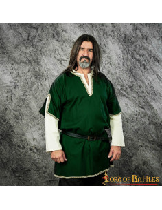 Túnica Vikinga con doble manga - Verde 2