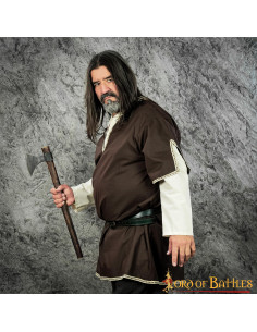 Túnica Vikinga con doble manga - Marrón 2