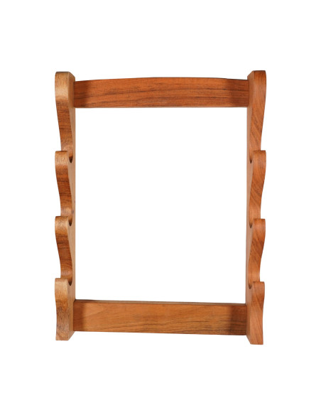 Houten muurbeugel om 3 zwaarden op te...
