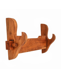 Houten muurbeugel om 1 katana op te hangen