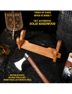 Wandhalterung aus Holz zum Aufhängen von 1 Katana 2