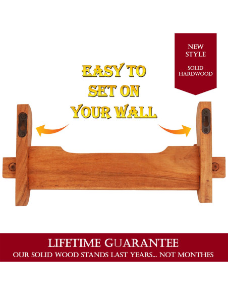 Soporte de pared en madera para...