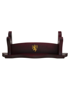 Soporte de sobremesa en madera para colgar 1 espada
