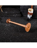 Soporte en madera para colgar cascos