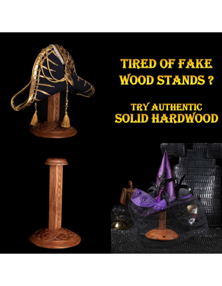 Geschnitzte Holzhalterung zum...