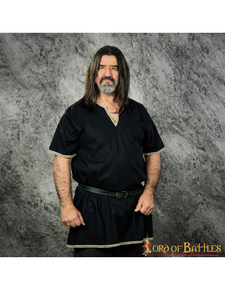 Viking Balder tunika kortærmet - Sort