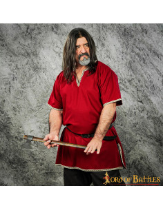 Túnica Vikinga Balder manga corta - Granate 2