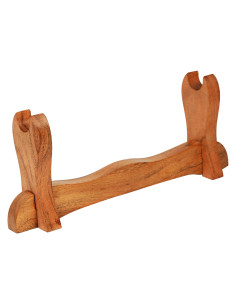 Tischhalterung aus Holz zum Aufhängen von 1 Schwert (34 cm).