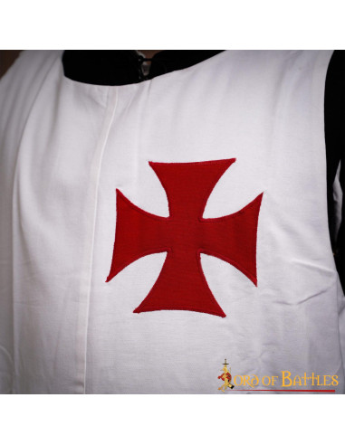 Tabardo de los Caballeros Templarios con cruz Paté