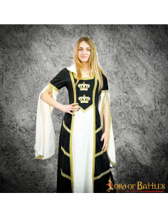 Queen Medieval Kjole i flaskegrøn 2