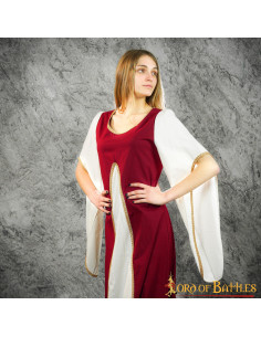 Aelis Courtesan middelalderkjole - granat