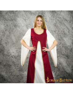 Aelis Courtesan middelalderkjole - granat 2