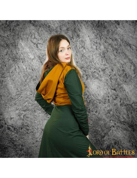 Vestido Medieval Mujer Eyra - Verde