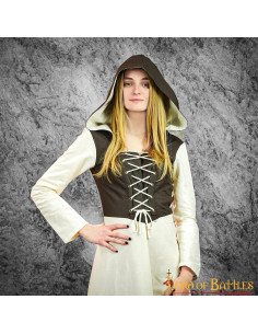 Mittelalterkleid Frau Eyra - Ecru