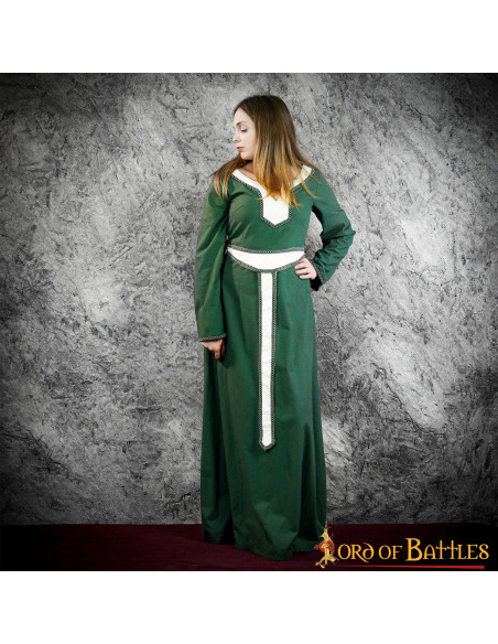 Vestido Medieval Mujer Nairana - Verde