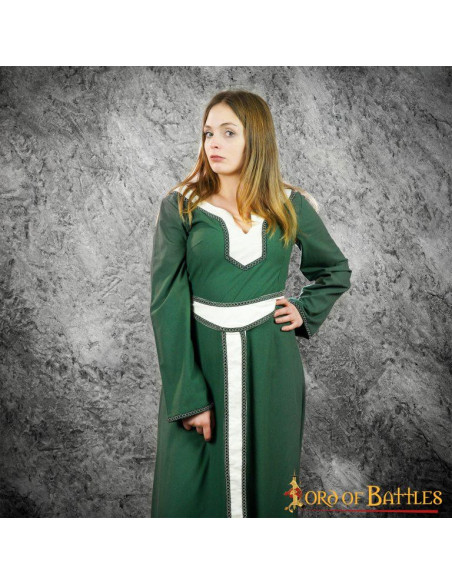 Vestido Medieval Mujer Nairana - Verde