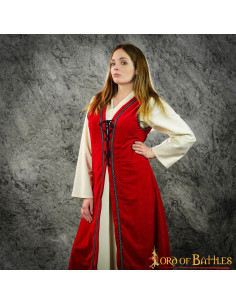 Brial Medieval Julietta en rojo