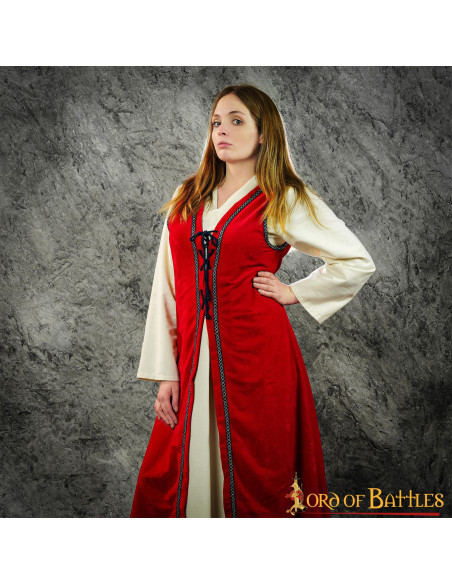Brial Medieval Julietta en rojo