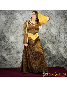 Sabat mittelalterliches Frauenkleid mit Brokat