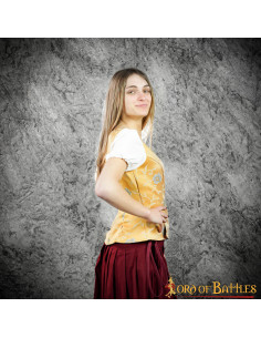 Corpiño medieval y renacentista Goye - Amarillo 2