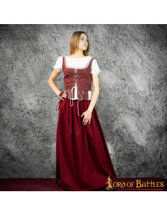 Mittelalter- und Renaissancerock für Damen Renan – Granat 2