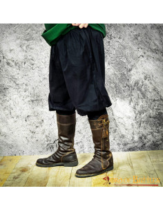 Baggy-Mittelalterhose, Modell Almogávar – Schwarz 2