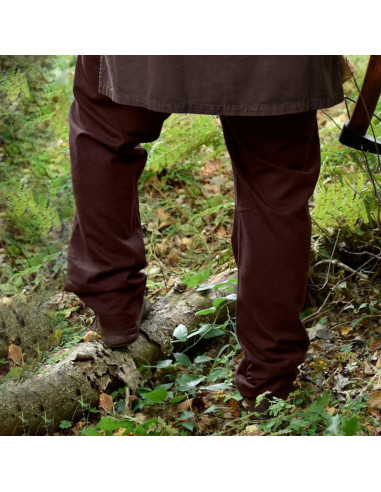 Vikinge- og middelalderbukser til krigere - Brune