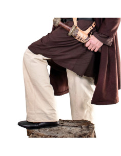 Wikinger- und Mittelalterhose für Krieger – Farbe Ecru