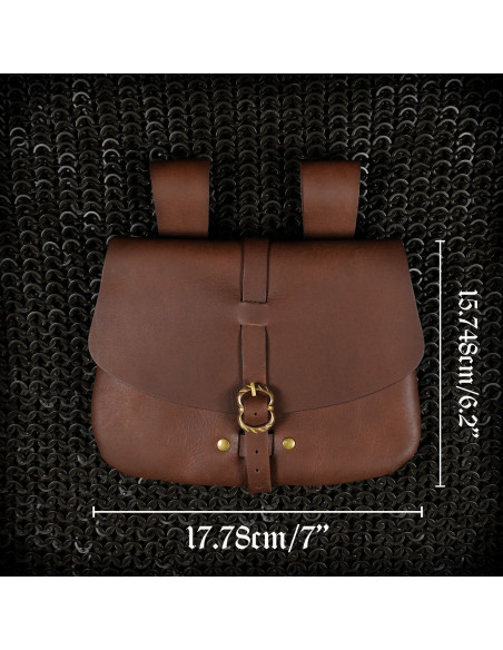 Bolso medieval marrón de Mythrojan...