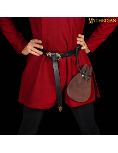 Mittelalterliche Bettlertasche – Dunkelbraun (23,3 x 18,2... 2