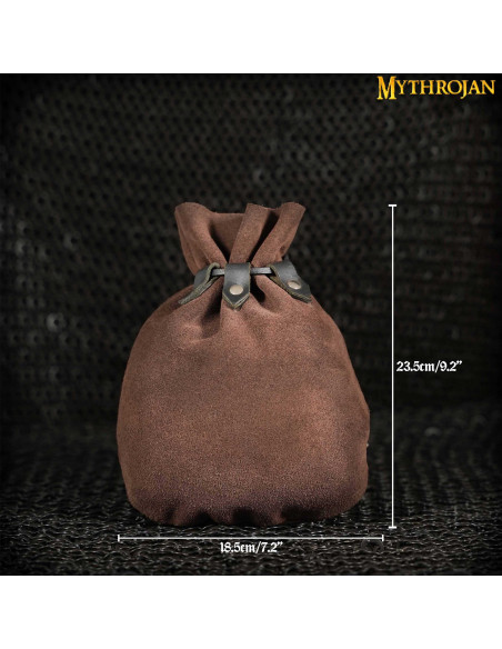 Bolsa medieval limosnera - Marrón...
